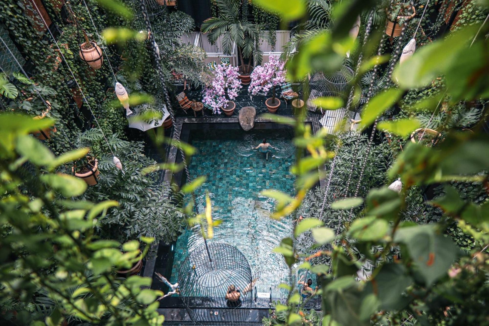 마농 레 스위트 굴스메덴 호텔 코펜하겐 외부 사진 The swimming pool at the hotel